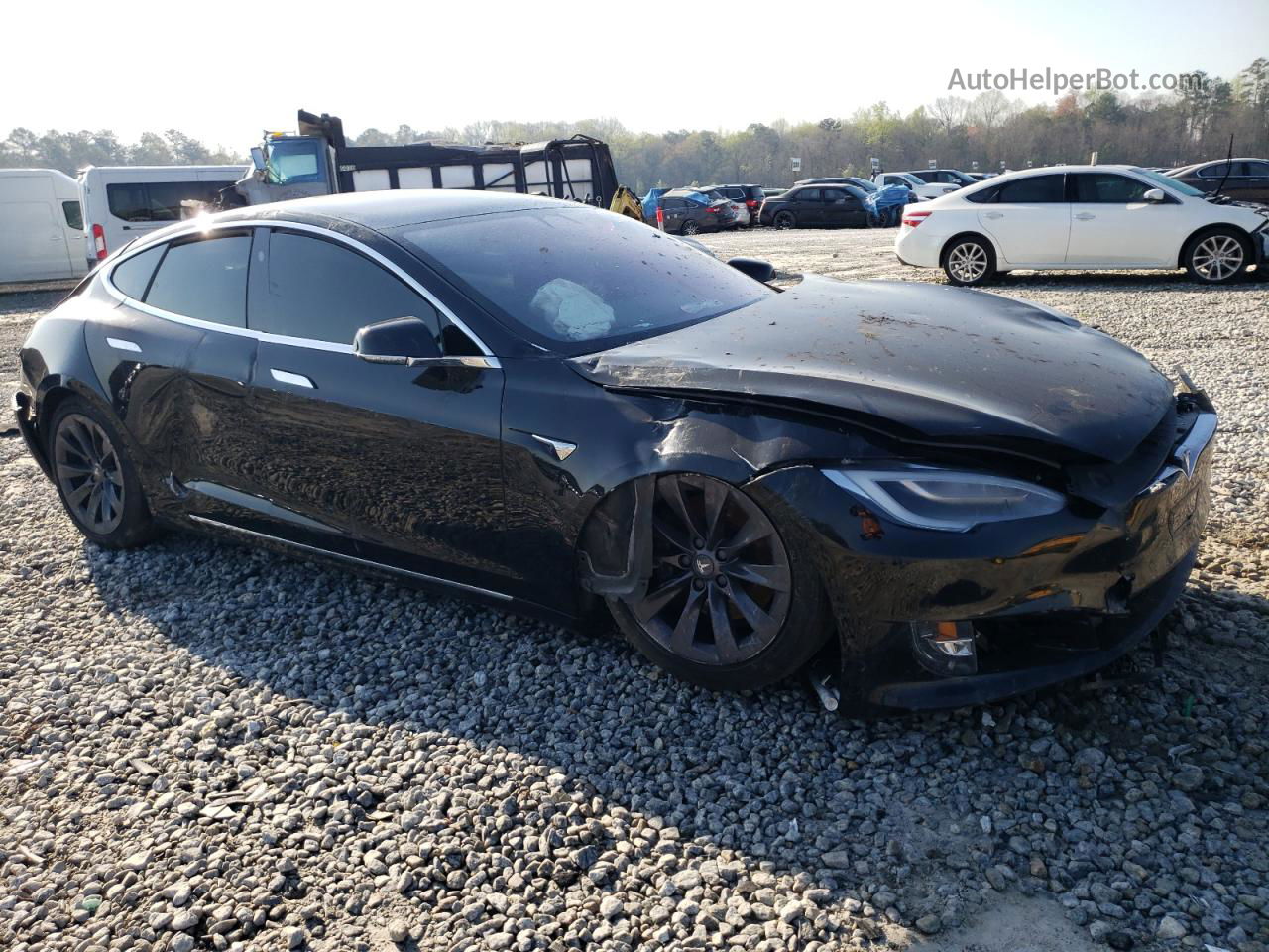 2020 Tesla Model S  Black vin: 5YJSA1E21LF370594