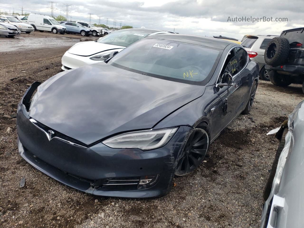 2020 Tesla Model S  Blue vin: 5YJSA1E21LF410818