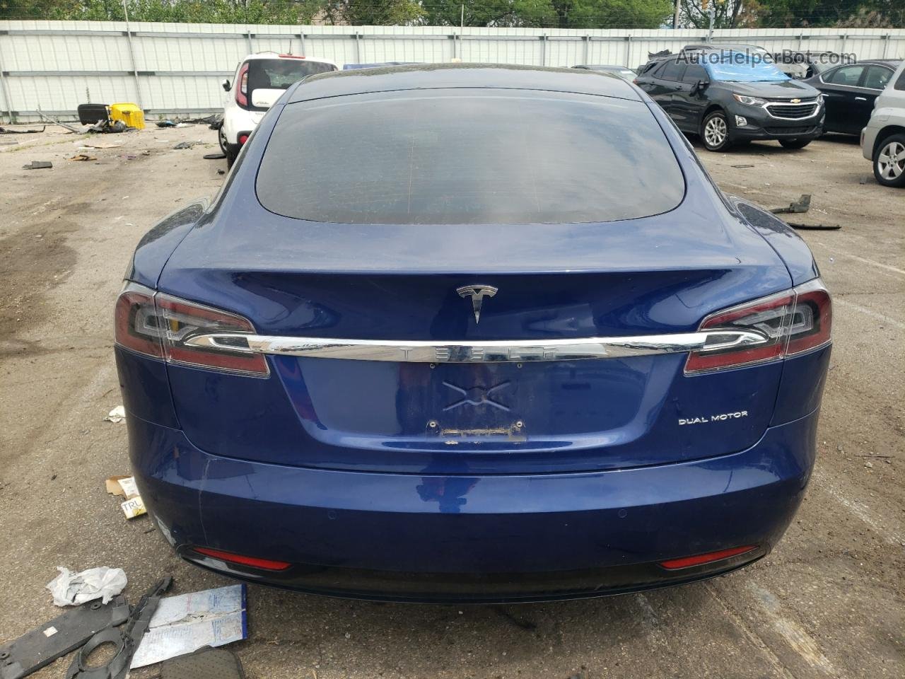2021 Tesla Model S  Синий vin: 5YJSA1E21MF424056