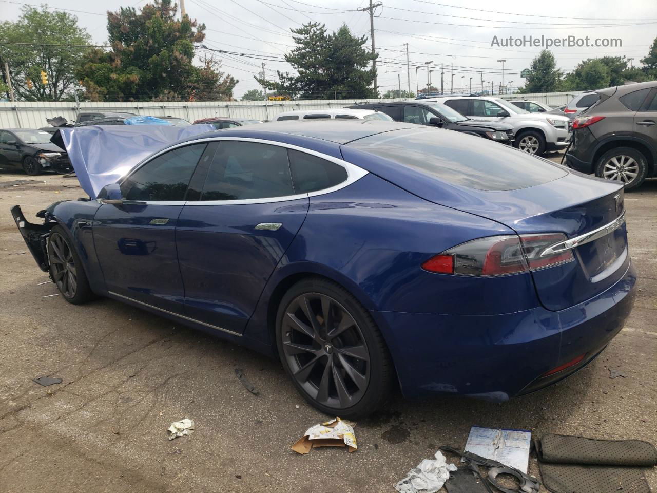 2021 Tesla Model S  Blue vin: 5YJSA1E21MF424056