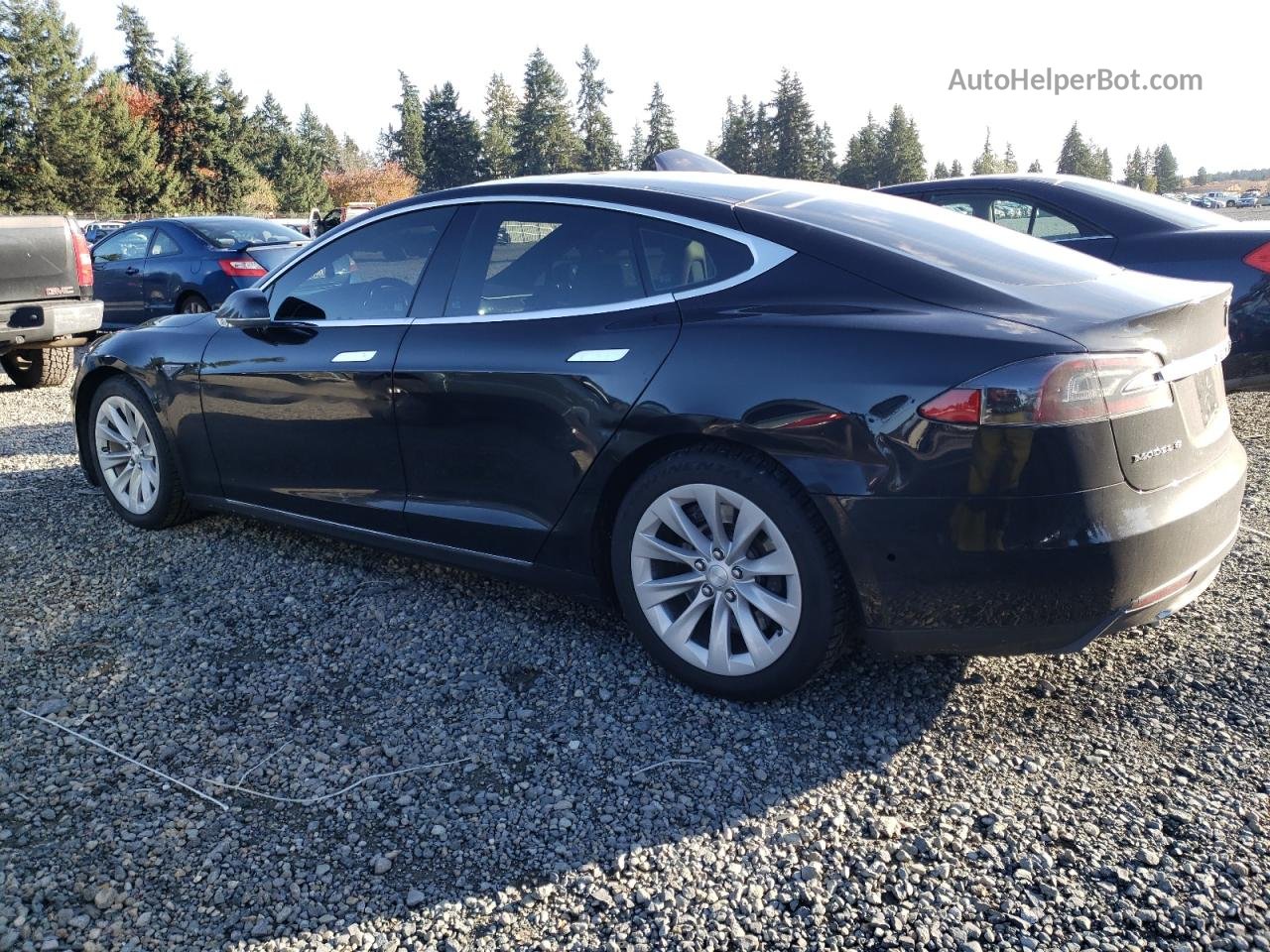 2015 Tesla Model S  Black vin: 5YJSA1E22FF110824