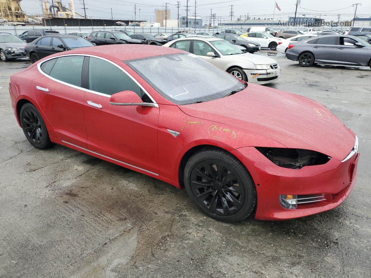 2016 Tesla Model S  Red vin: 5YJSA1E22GF131447