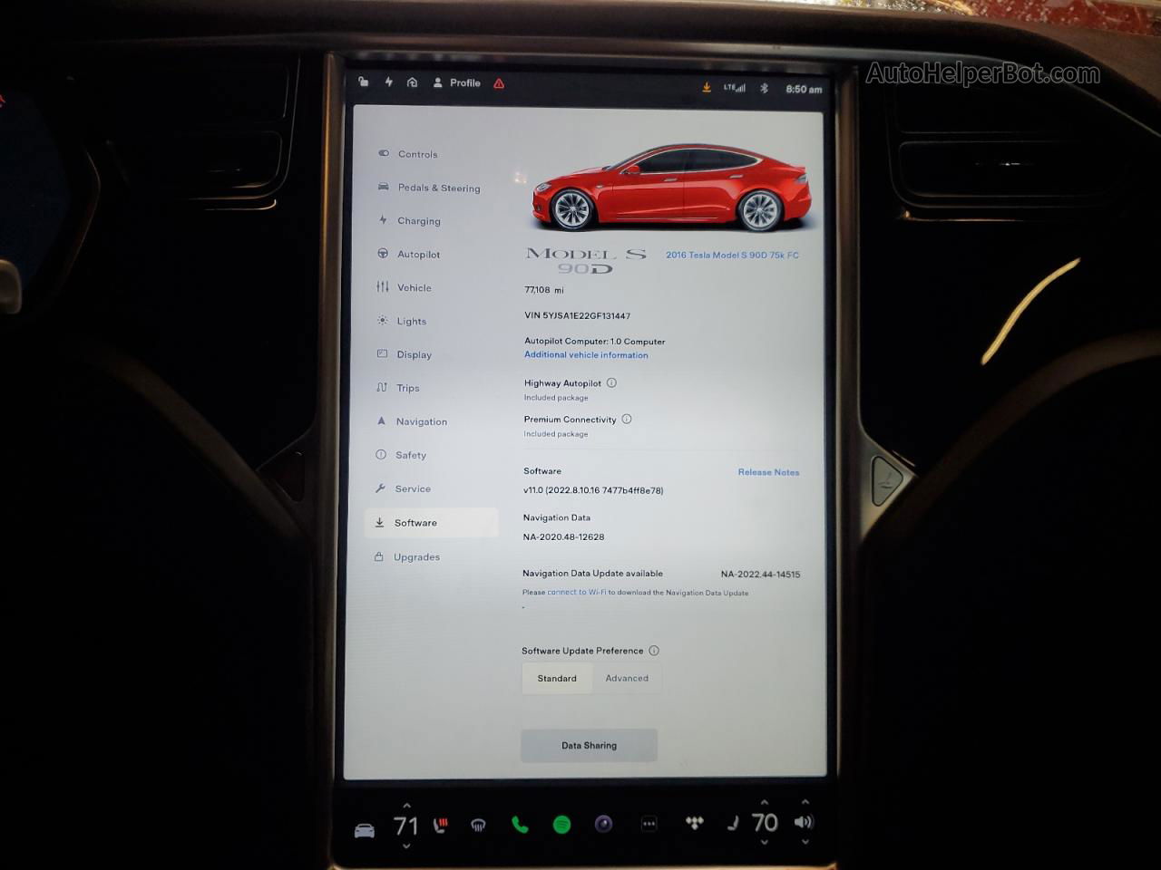 2016 Tesla Model S  Red vin: 5YJSA1E22GF131447