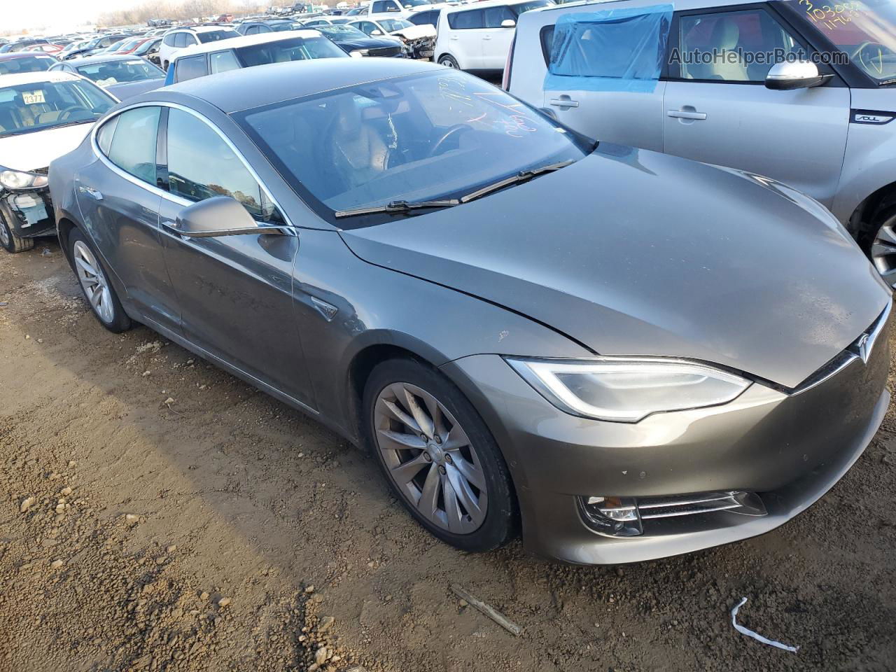 2016 Tesla Model S  Silver vin: 5YJSA1E22GF156848