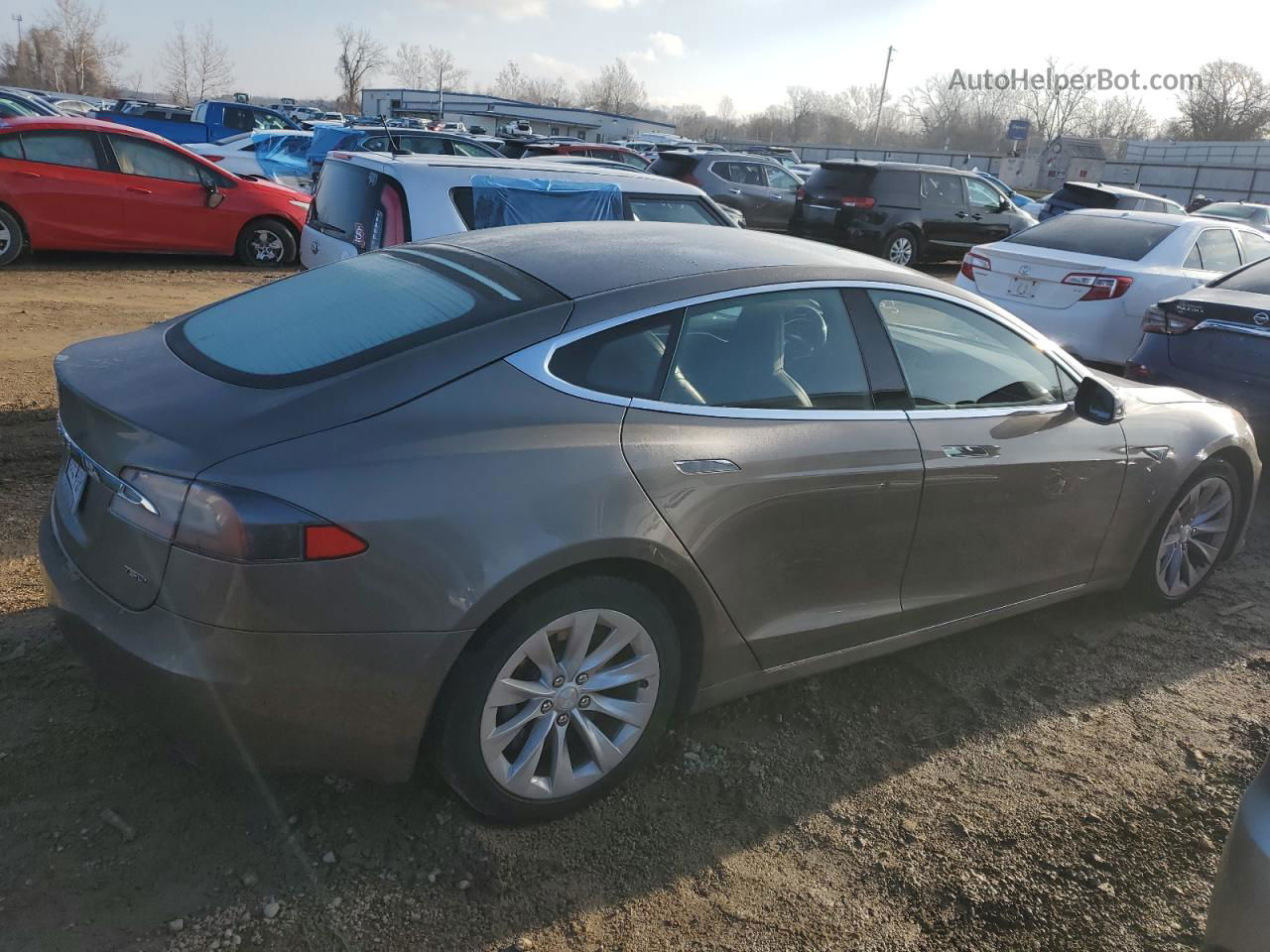 2016 Tesla Model S  Silver vin: 5YJSA1E22GF156848