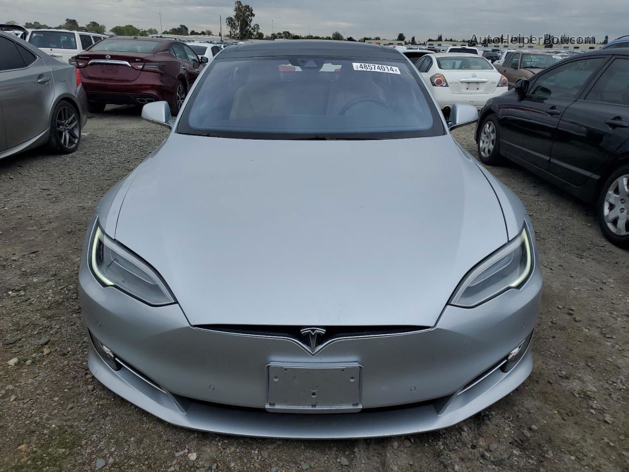 2016 Tesla Model S  Silver vin: 5YJSA1E22GF162410