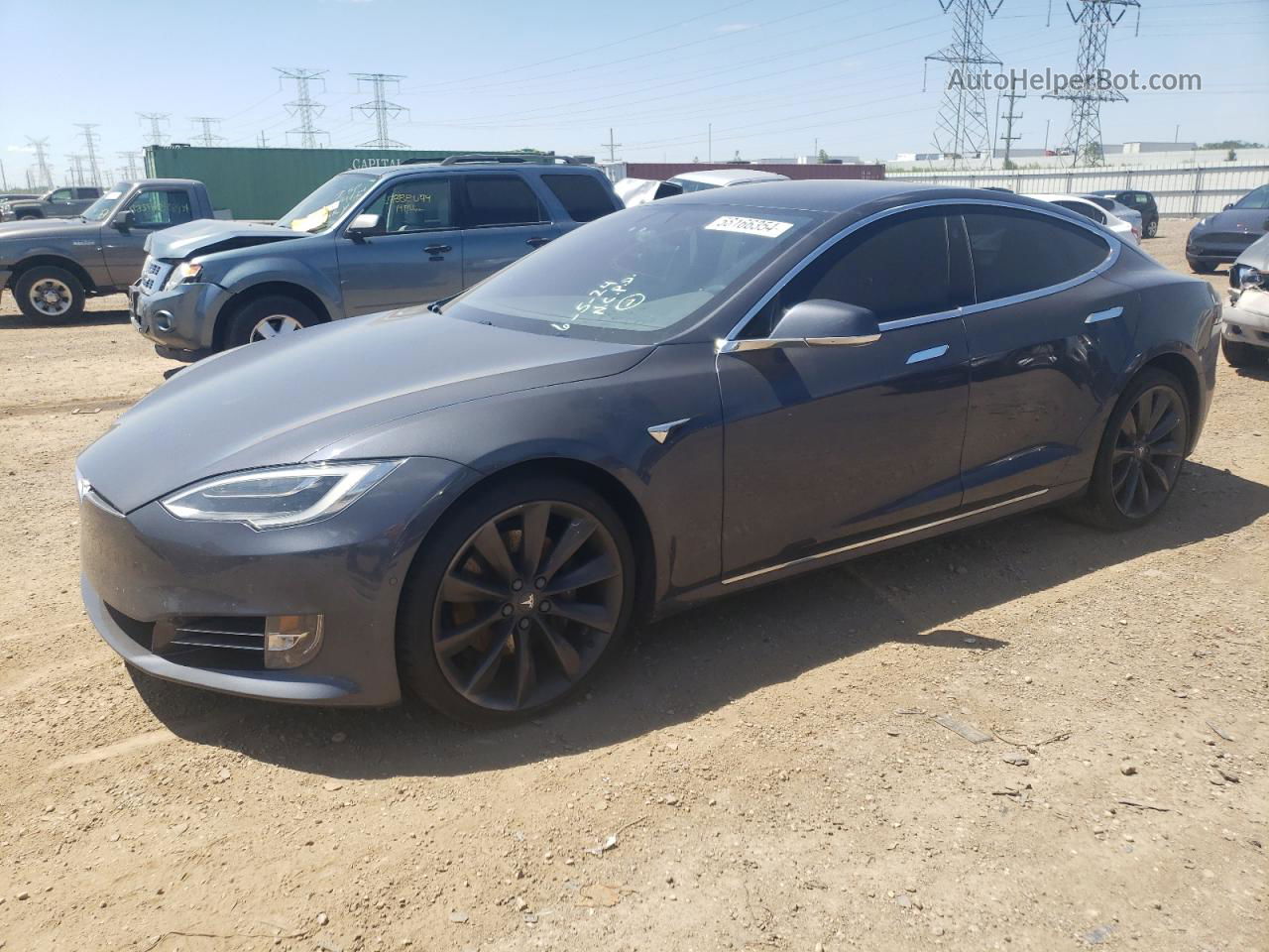 2018 Tesla Model S  Gray vin: 5YJSA1E22HF203720