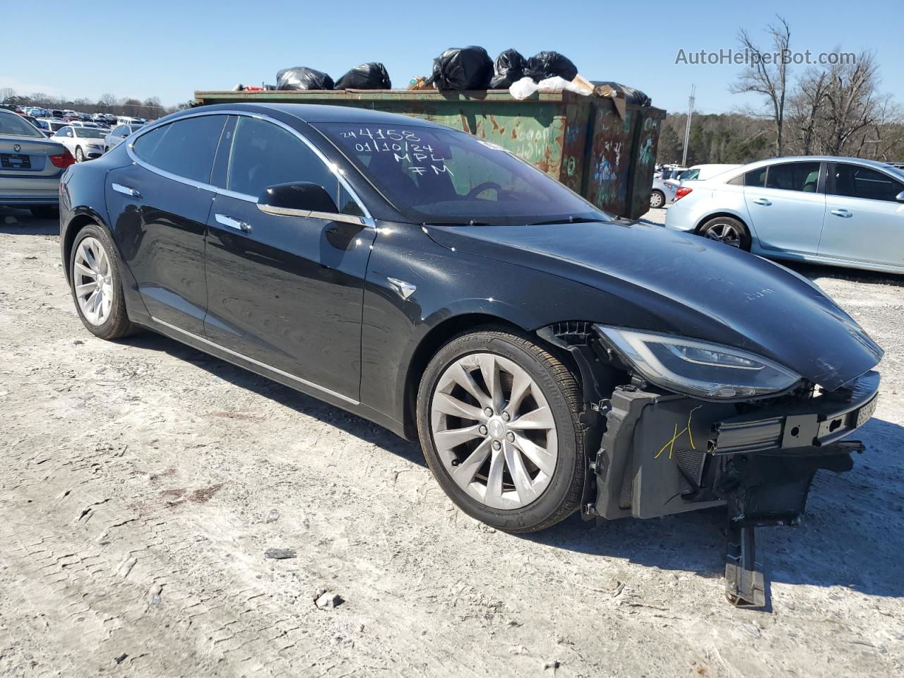 2018 Tesla Model S  Black vin: 5YJSA1E22JF244158