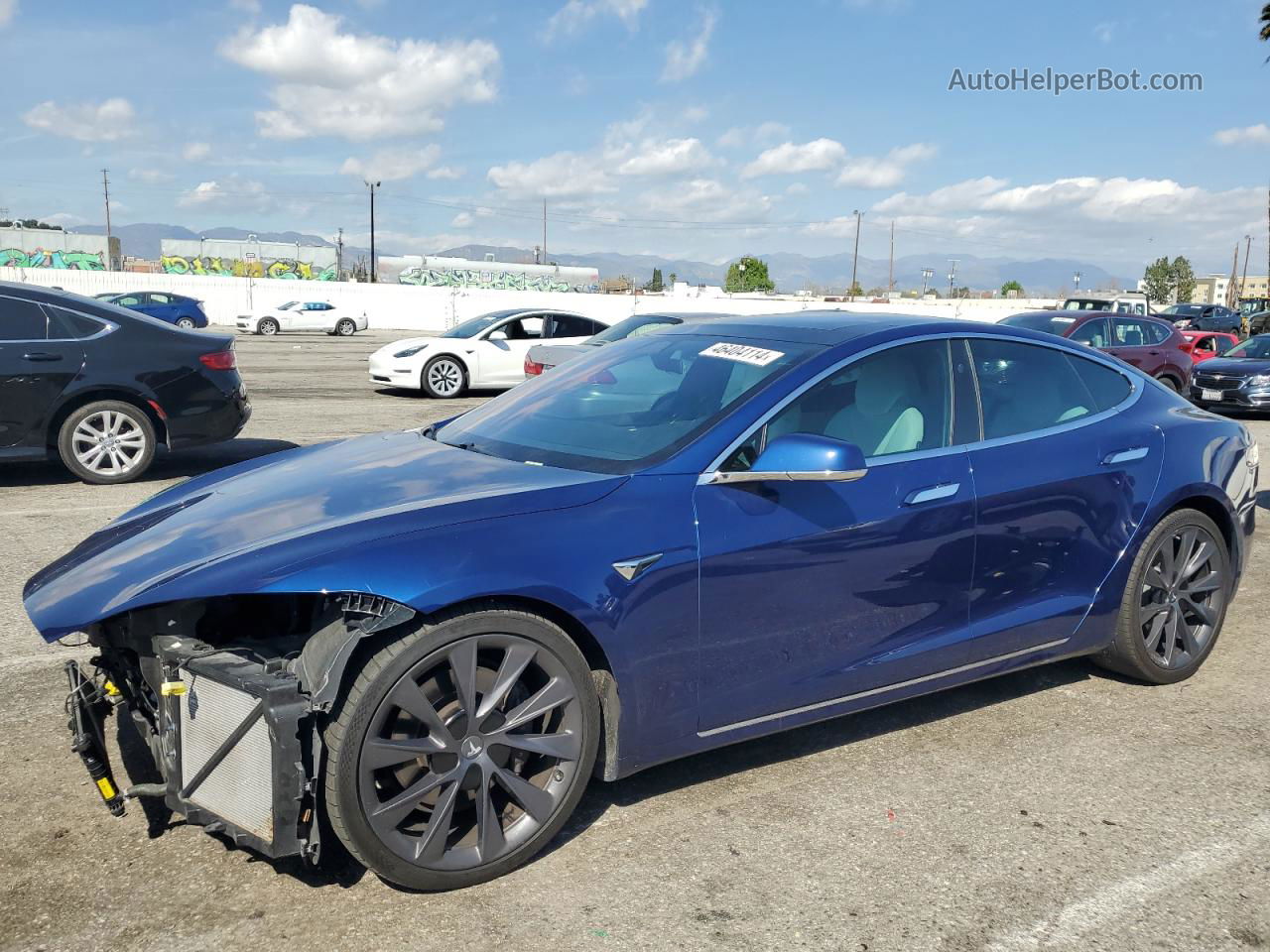 2018 Tesla Model S  Blue vin: 5YJSA1E22JF271599