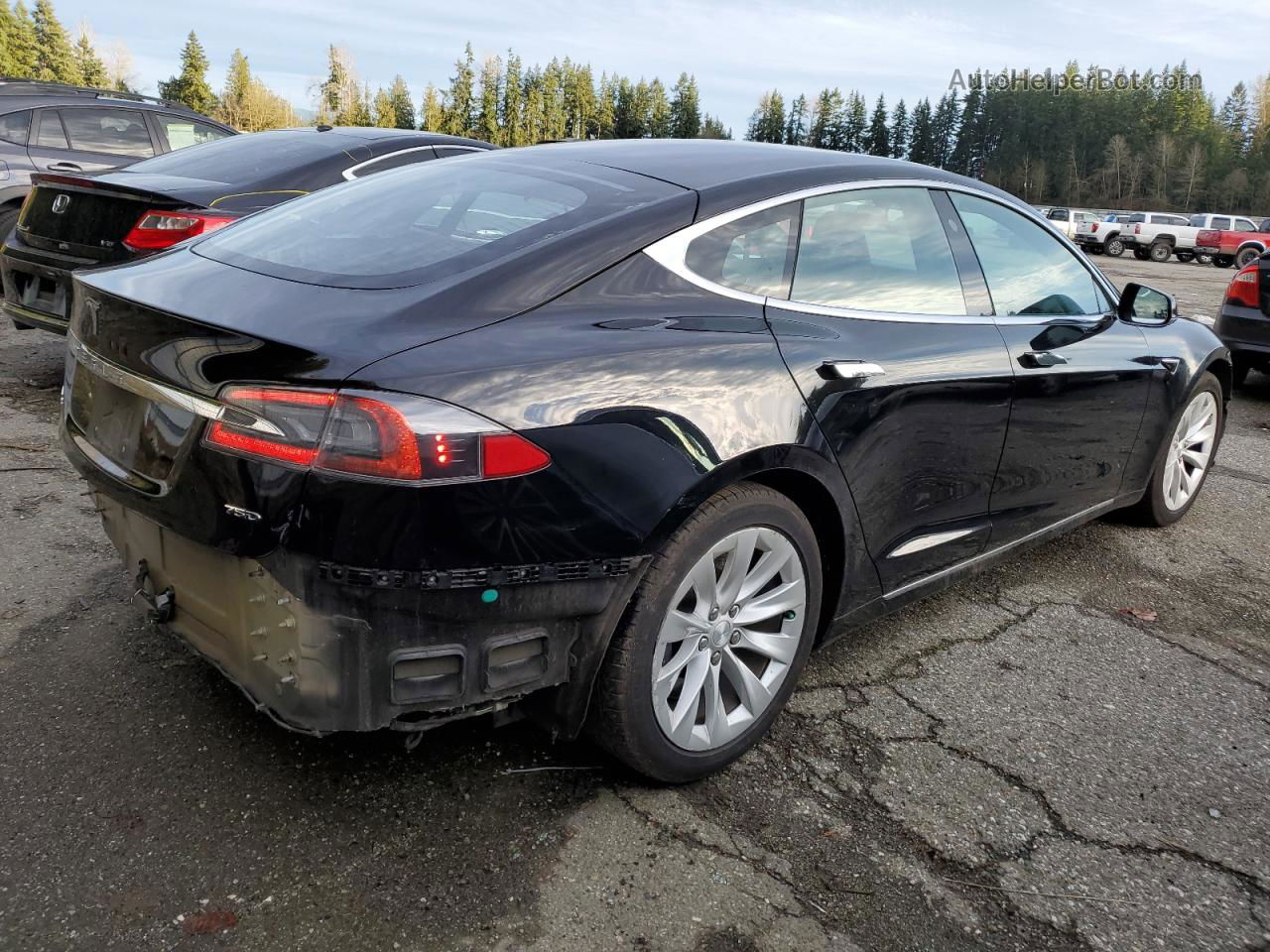 2018 Tesla Model S  Черный vin: 5YJSA1E22JF291772