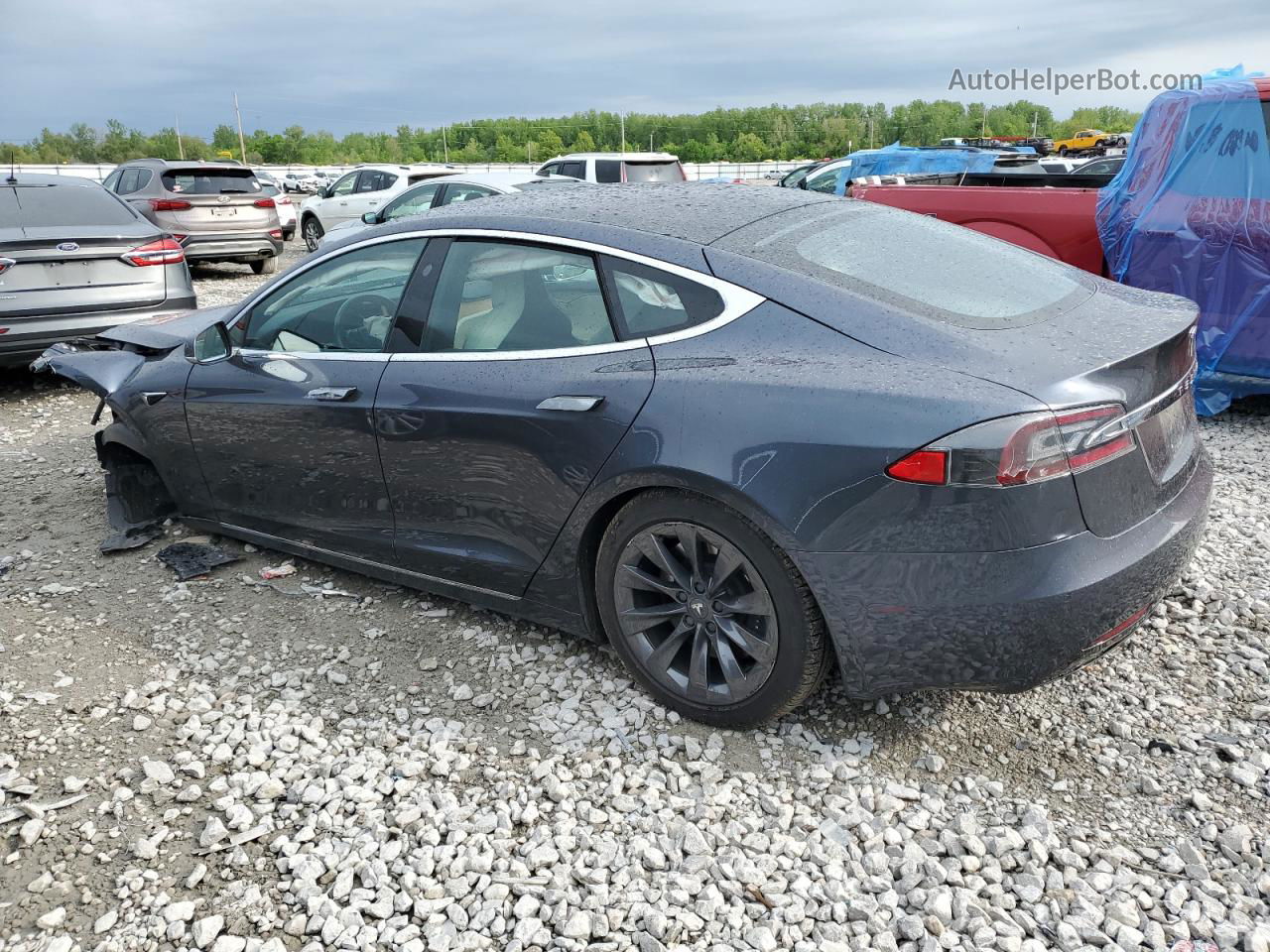 2020 Tesla Model S  Gray vin: 5YJSA1E22LF355070