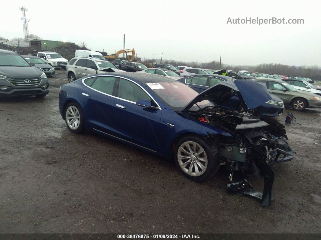 2020 Tesla Model S Blue vin: 5YJSA1E22LF359197