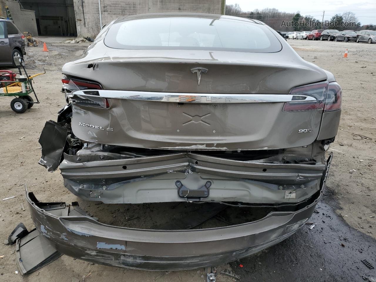 2016 Tesla Model S  Gray vin: 5YJSA1E23GF149505