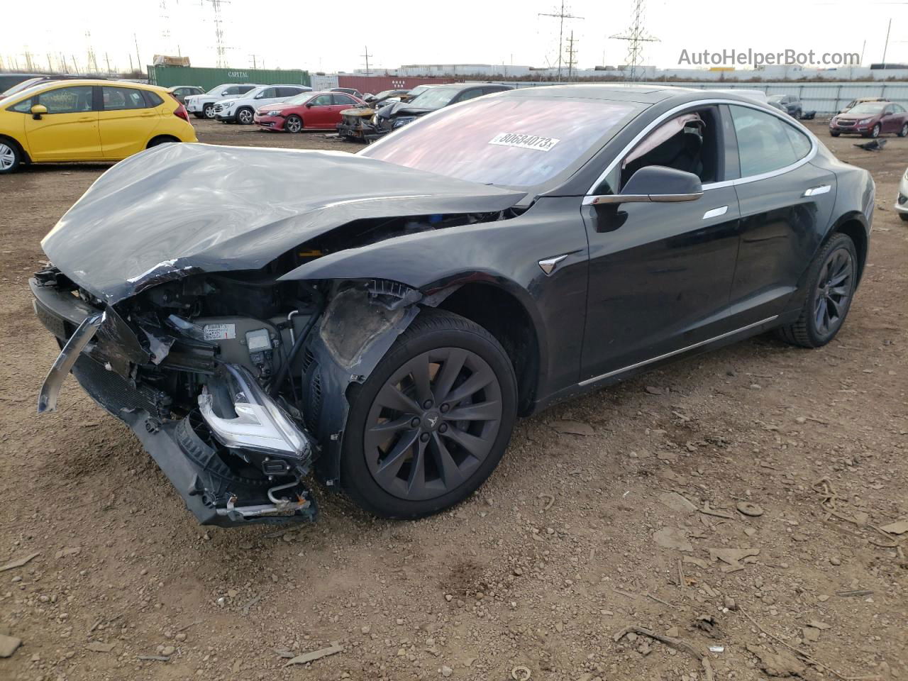 2018 Tesla Model S  Black vin: 5YJSA1E23JF246064