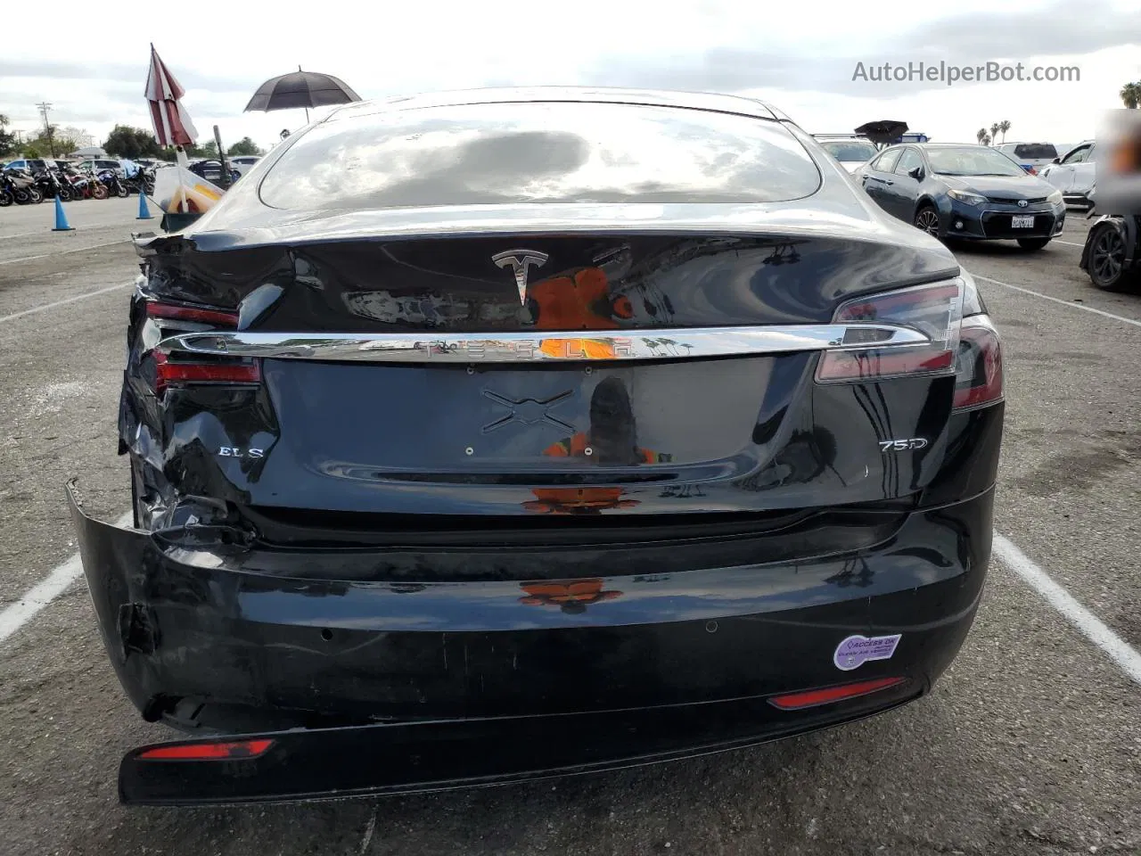 2018 Tesla Model S  Black vin: 5YJSA1E23JF248686