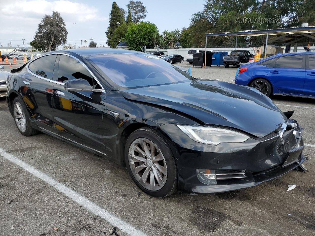 2018 Tesla Model S  Black vin: 5YJSA1E23JF248686