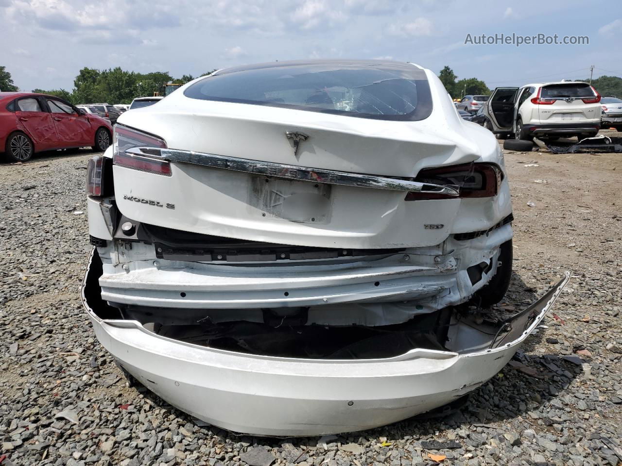 2018 Tesla Model S  White vin: 5YJSA1E23JF281980