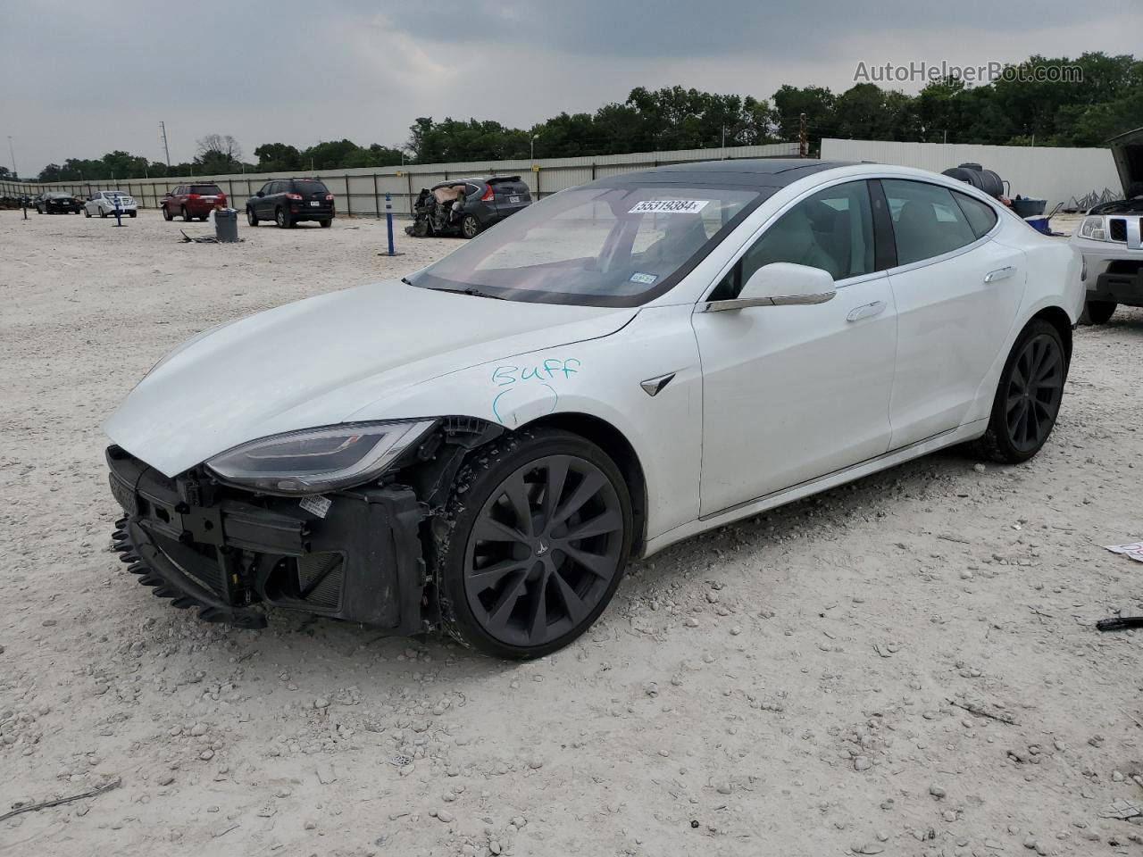 2018 Tesla Model S  Белый vin: 5YJSA1E23JF292137