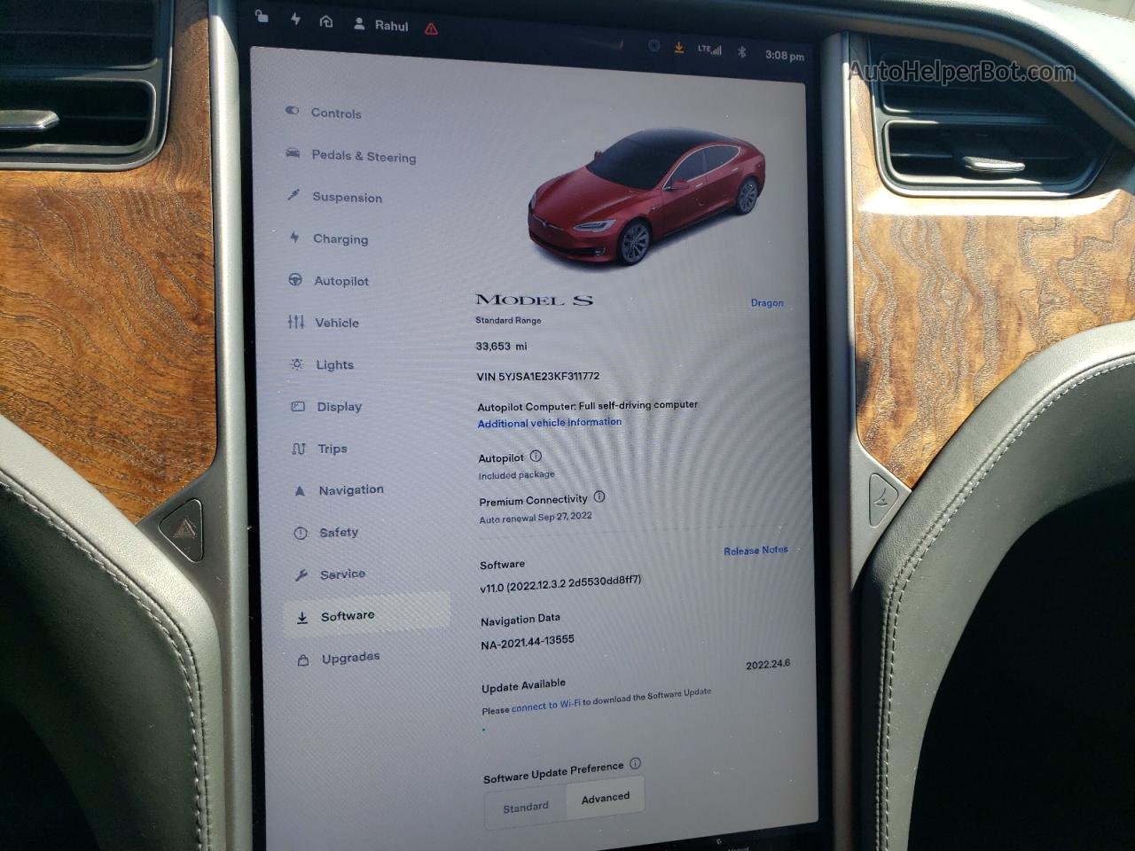 2019 Tesla Model S  Red vin: 5YJSA1E23KF311772