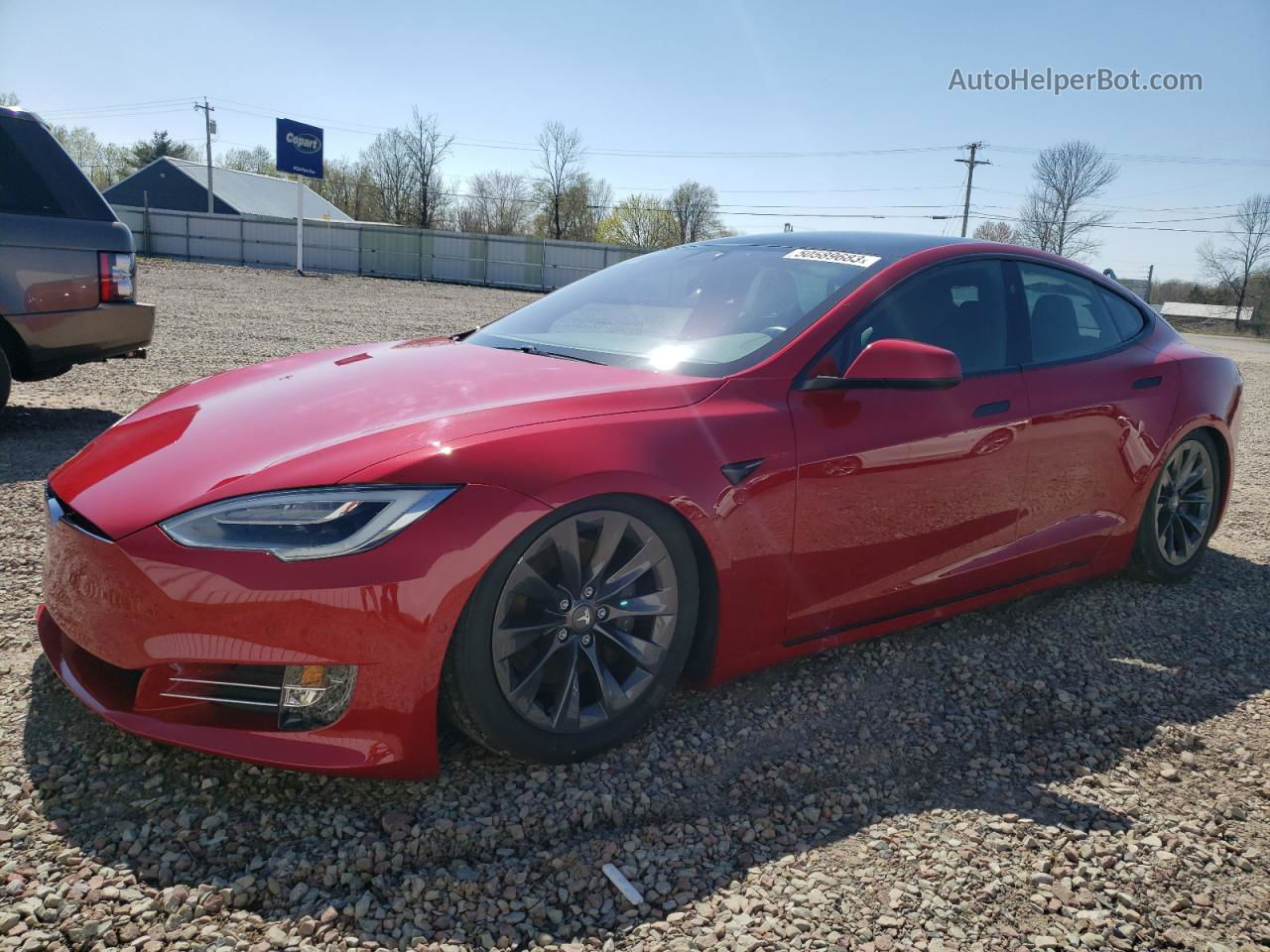 2019 Tesla Model S  Красный vin: 5YJSA1E23KF311772