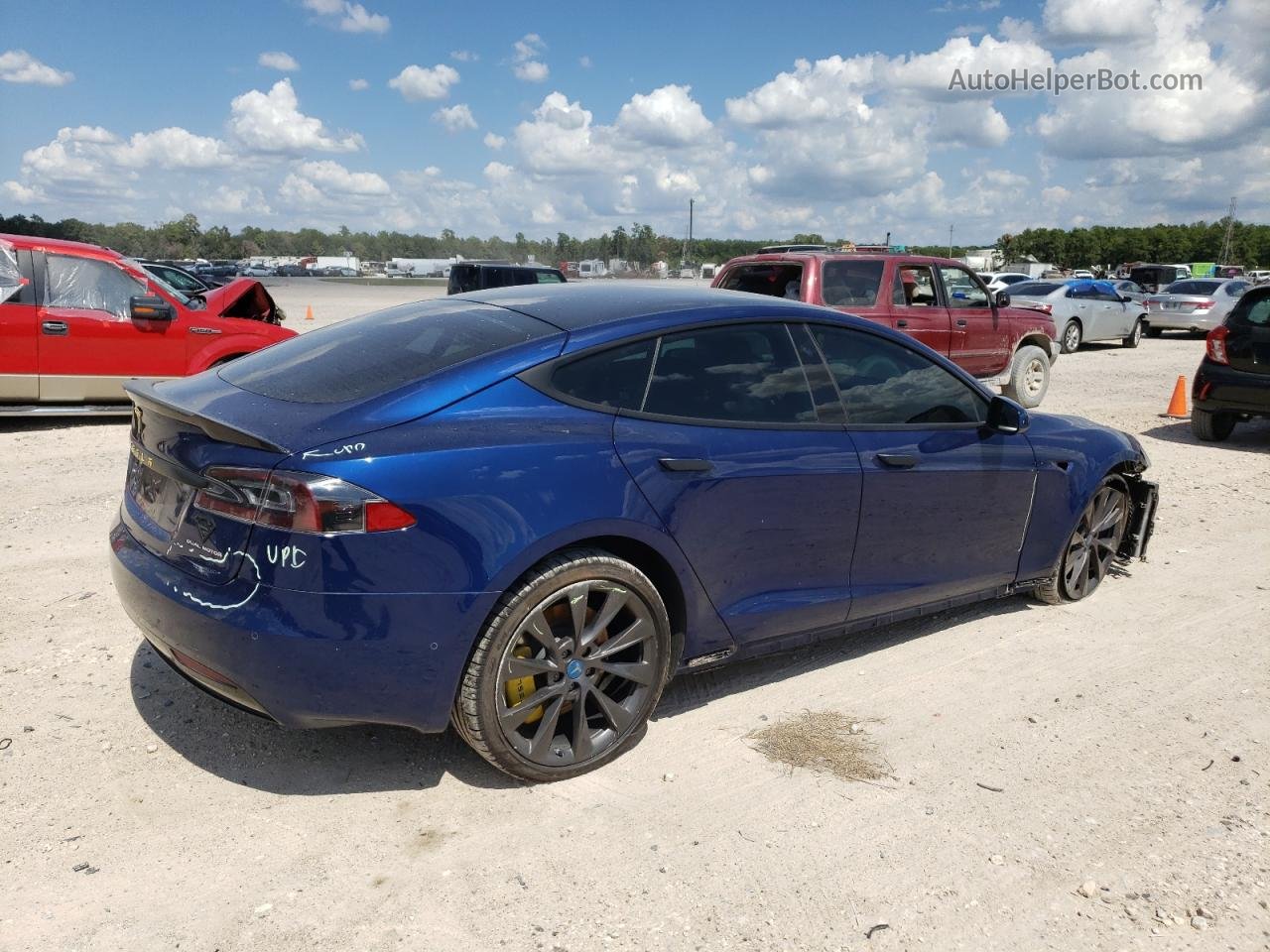 2019 Tesla Model S  Синий vin: 5YJSA1E23KF345758