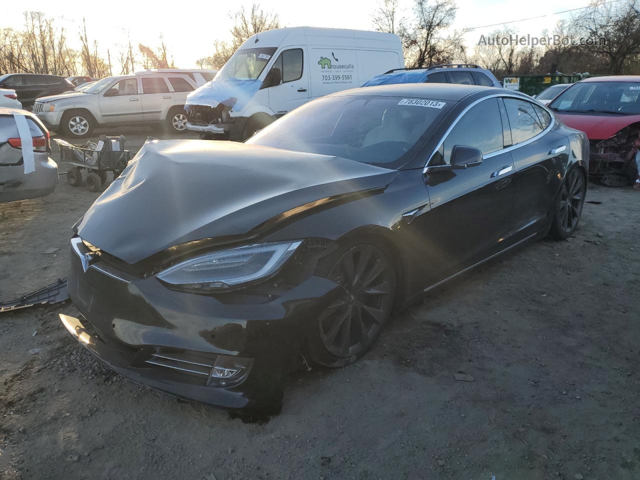 2020 Tesla Model S  Black vin: 5YJSA1E23LF391673