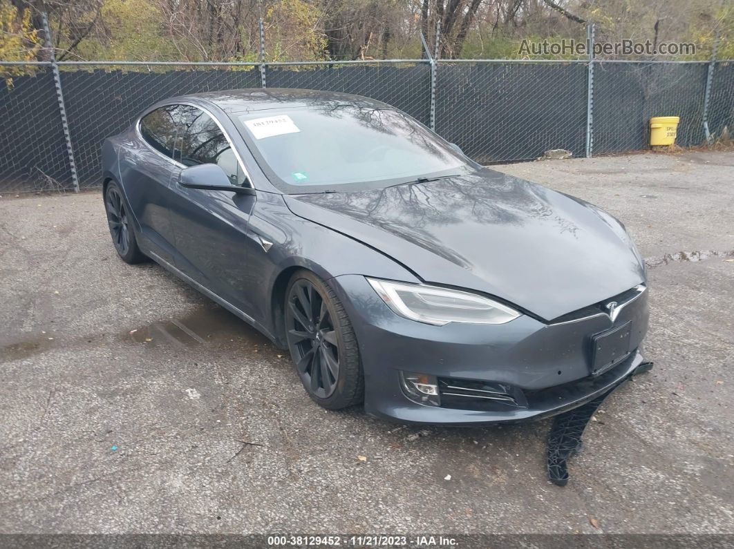 2020 Tesla Model S Long Range Dual Motor Gray vin: 5YJSA1E23LF413820