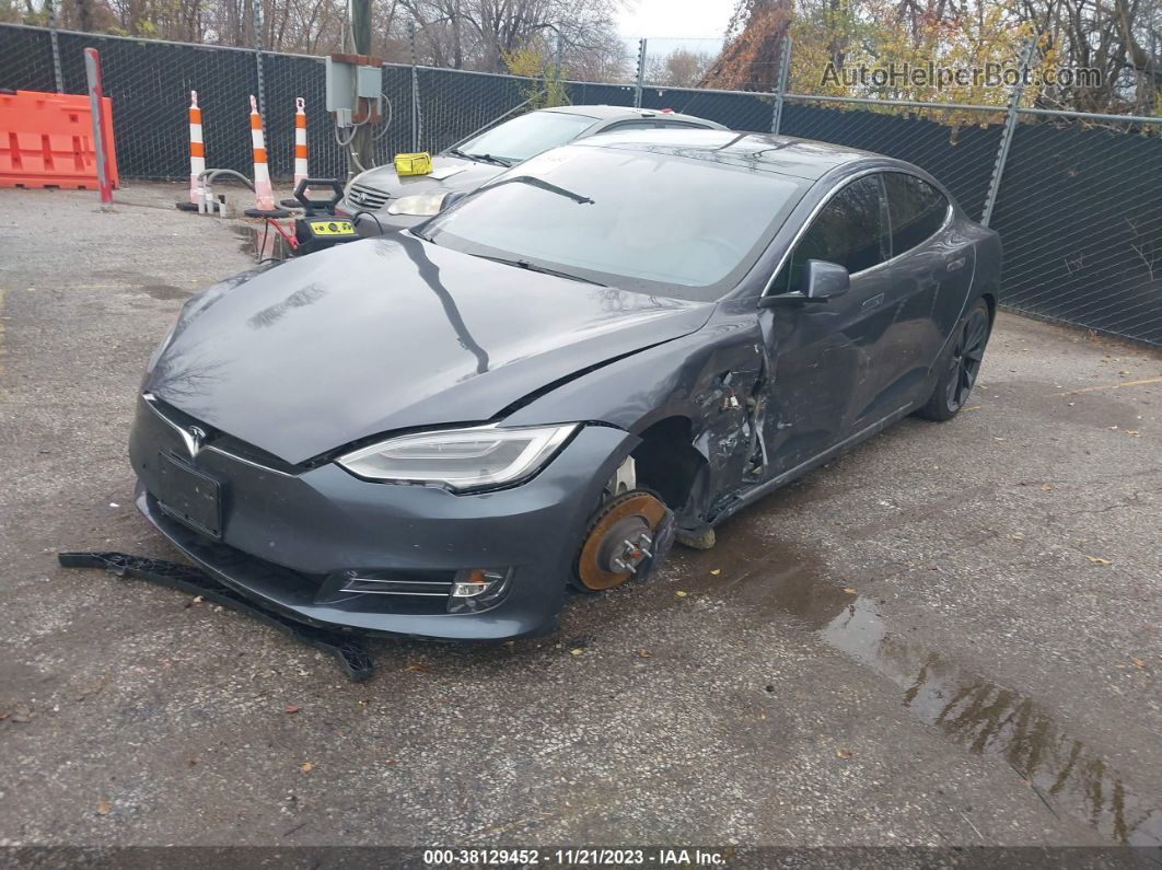 2020 Tesla Model S Long Range Dual Motor Gray vin: 5YJSA1E23LF413820