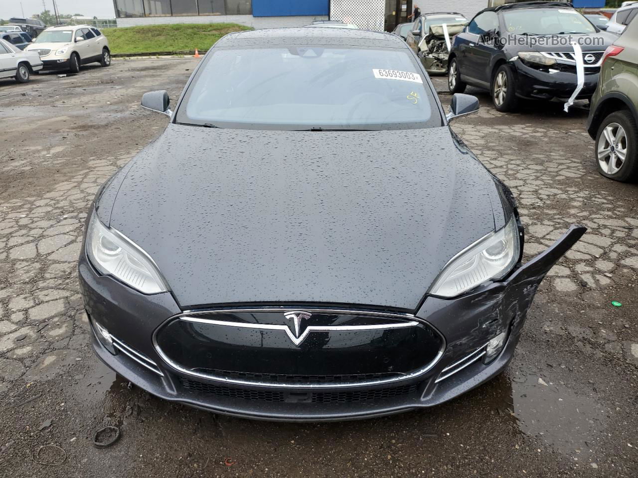 2015 Tesla Model S  Gray vin: 5YJSA1E24FF111411