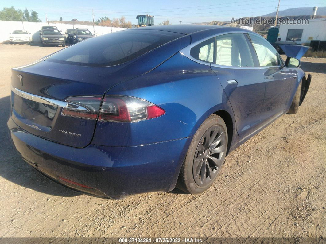 2020 Tesla Model S Long Range Blue vin: 5YJSA1E24LF369925