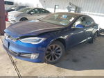 2020 Tesla Model S   Blue vin: 5YJSA1E24LF415091