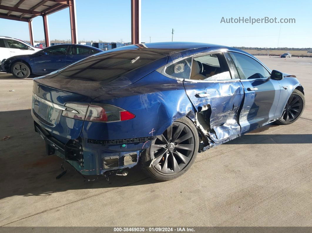 2020 Tesla Model S   Blue vin: 5YJSA1E24LF415091