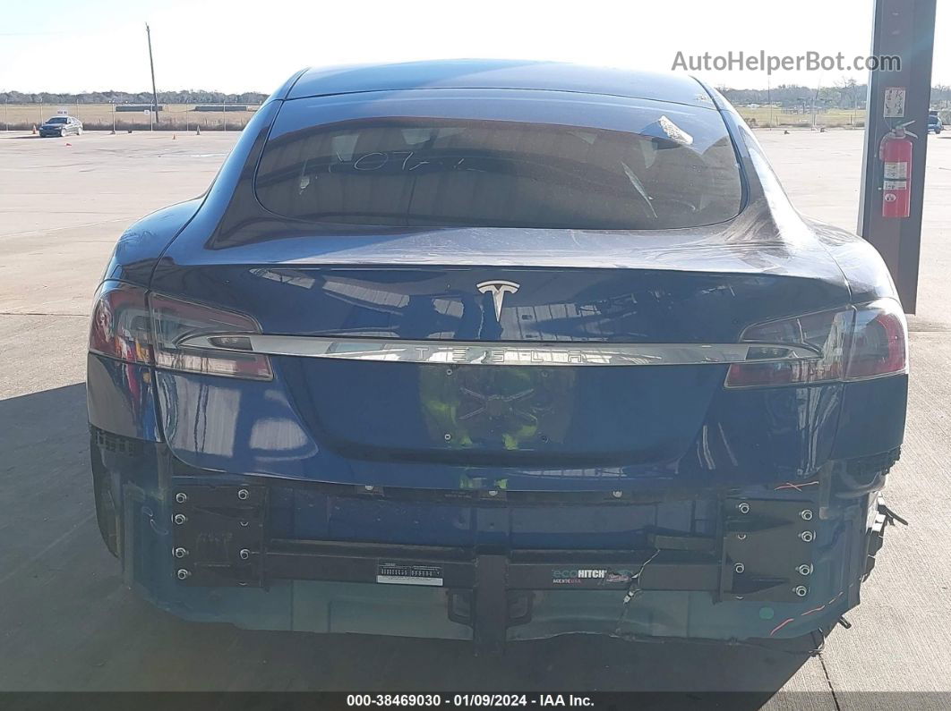 2020 Tesla Model S   Blue vin: 5YJSA1E24LF415091