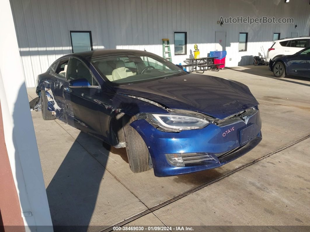2020 Tesla Model S   Синий vin: 5YJSA1E24LF415091