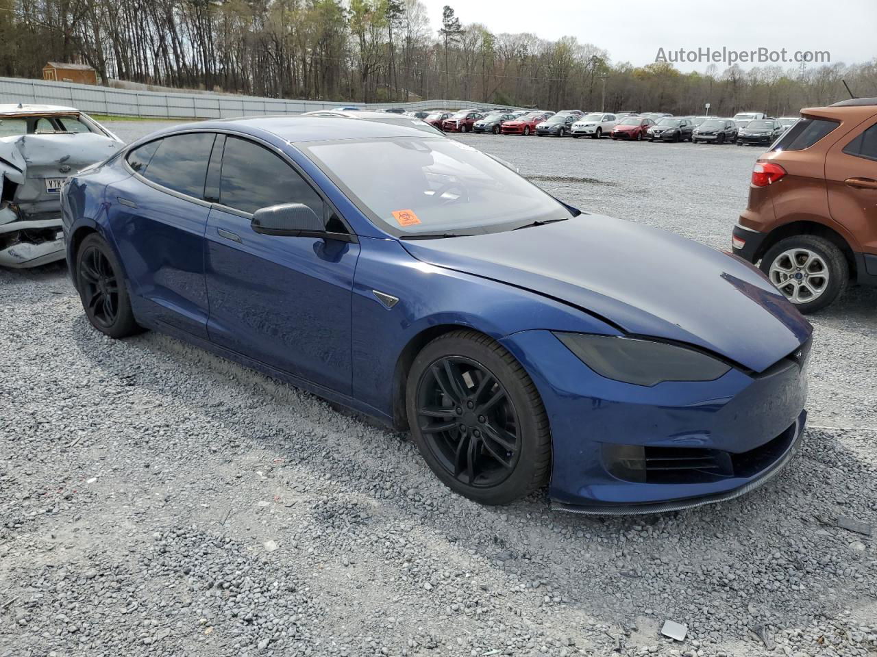 2016 Tesla Model S  Blue vin: 5YJSA1E25GF146783