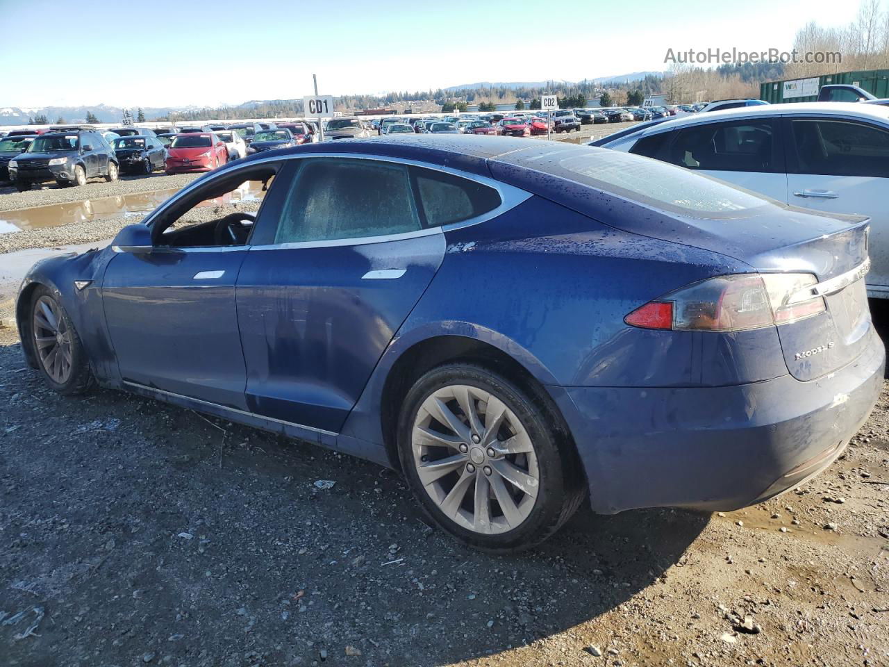 2016 Tesla Model S  Blue vin: 5YJSA1E25GF159601