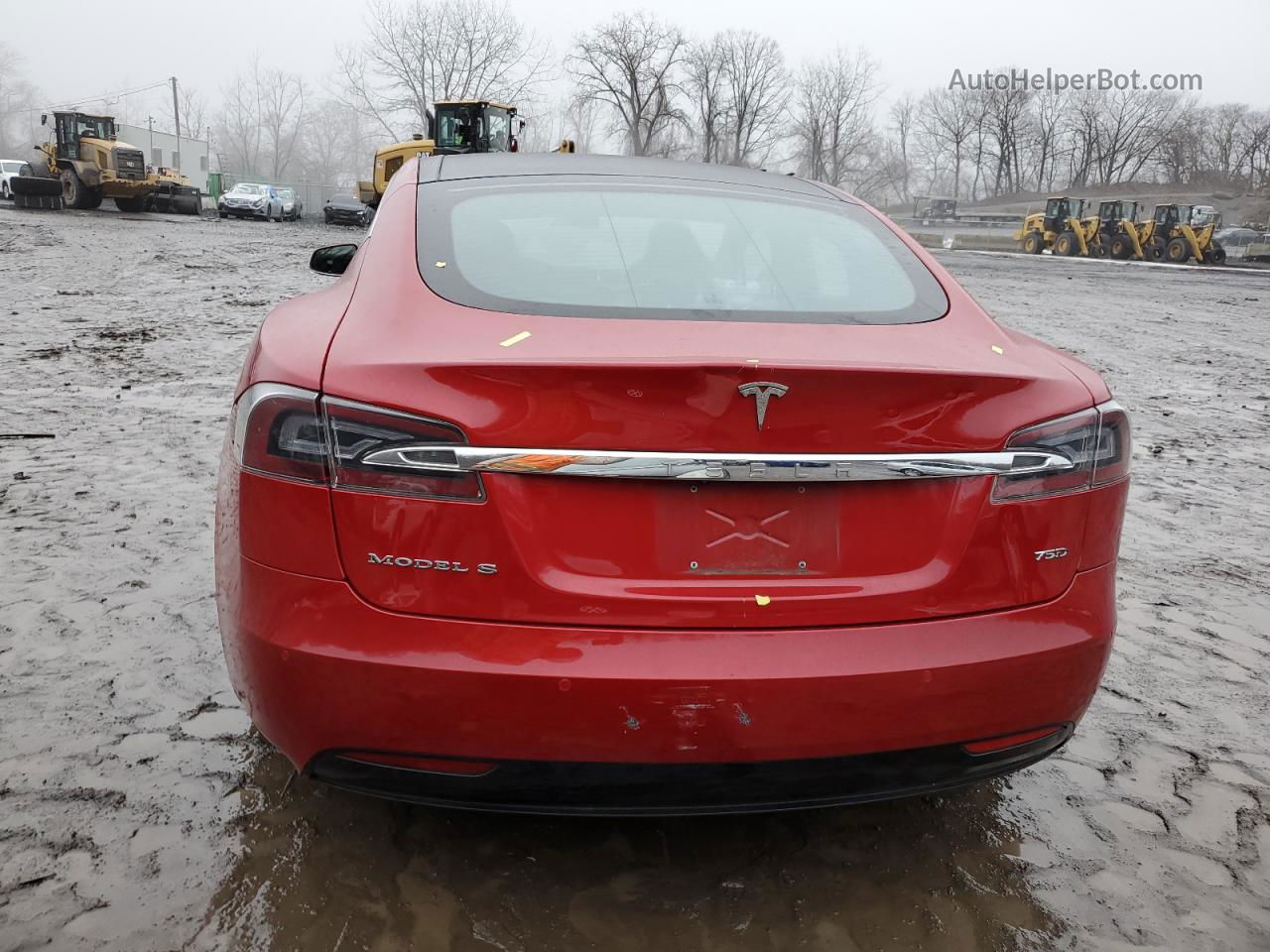 2016 Tesla Model S  Красный vin: 5YJSA1E25GF167861