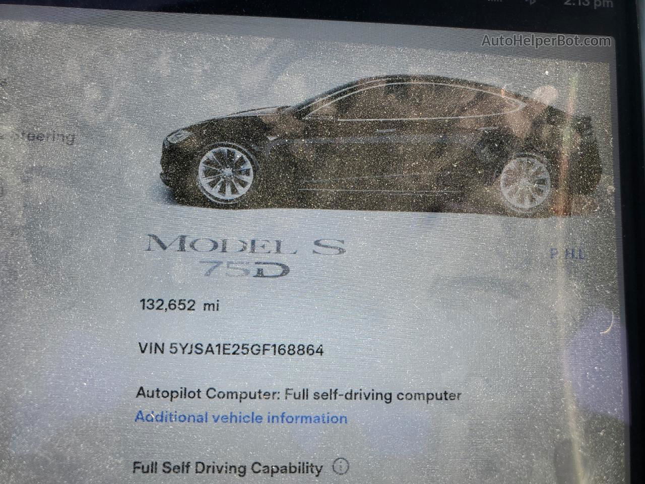 2016 Tesla Model S  Black vin: 5YJSA1E25GF168864