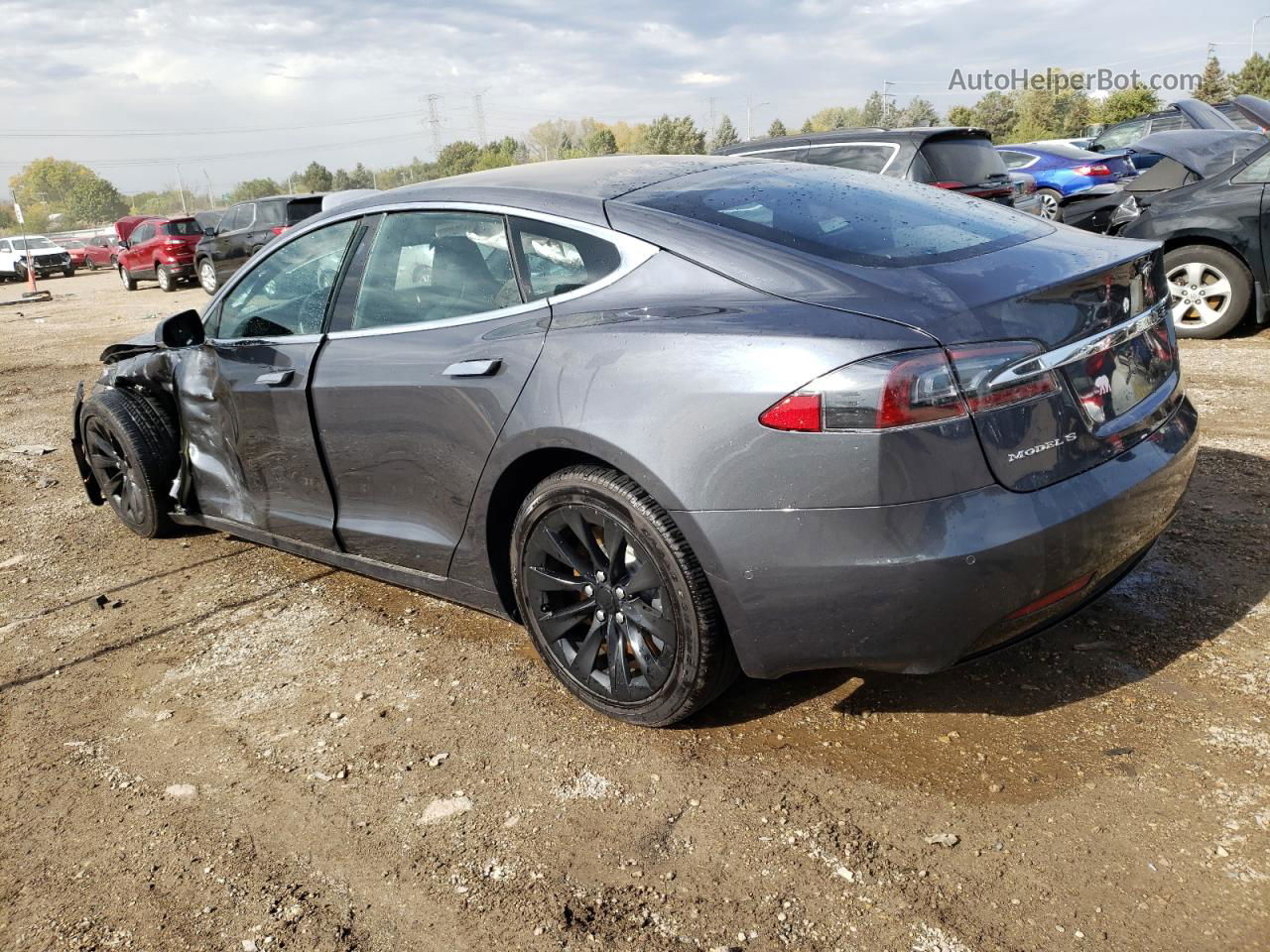 2018 Tesla Model S  Gray vin: 5YJSA1E25JF267918