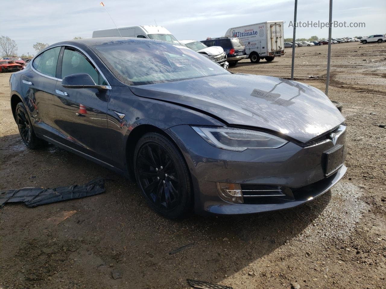 2018 Tesla Model S  Серый vin: 5YJSA1E25JF267918