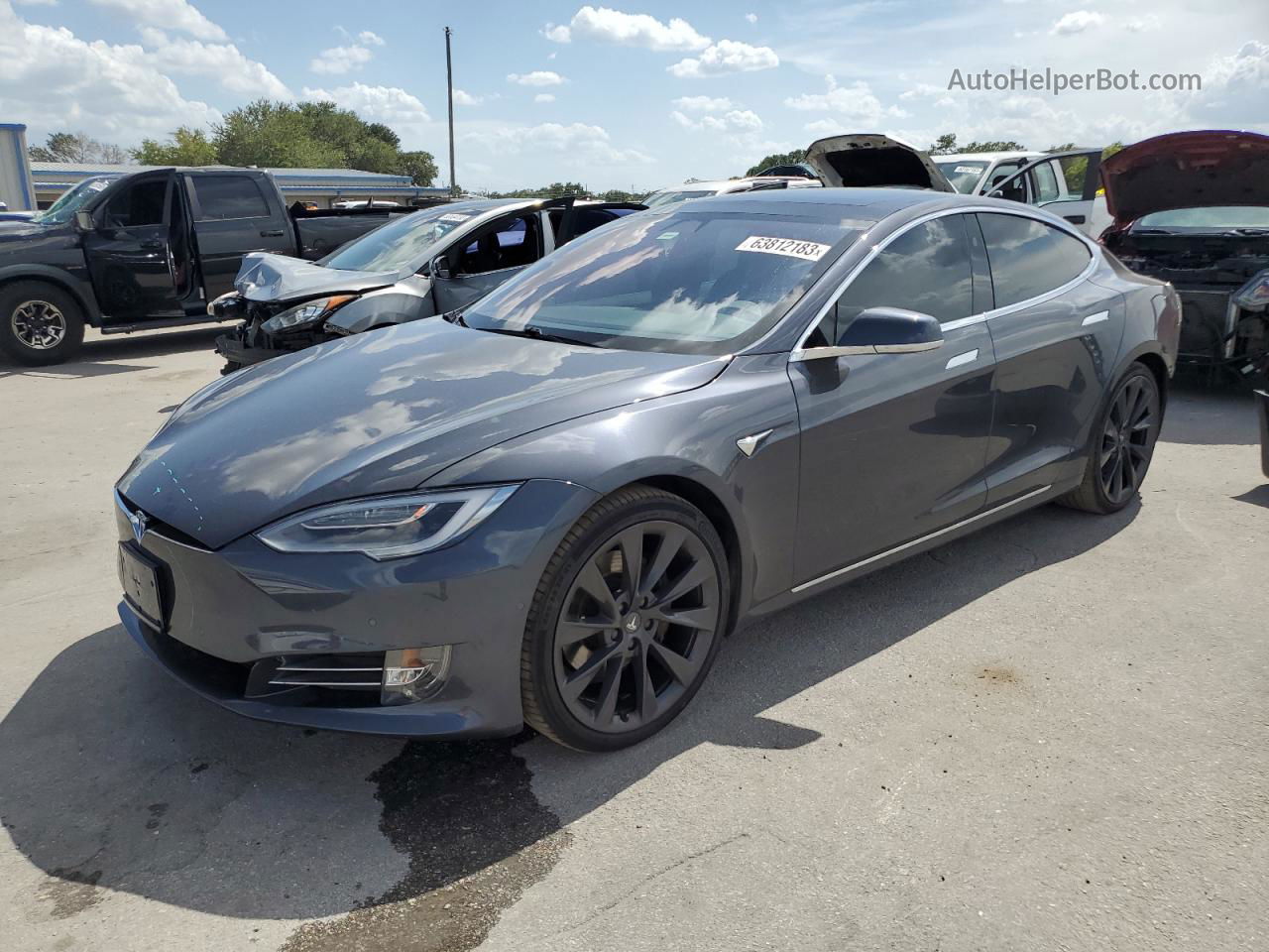 2018 Tesla Model S  Gray vin: 5YJSA1E25JF272701