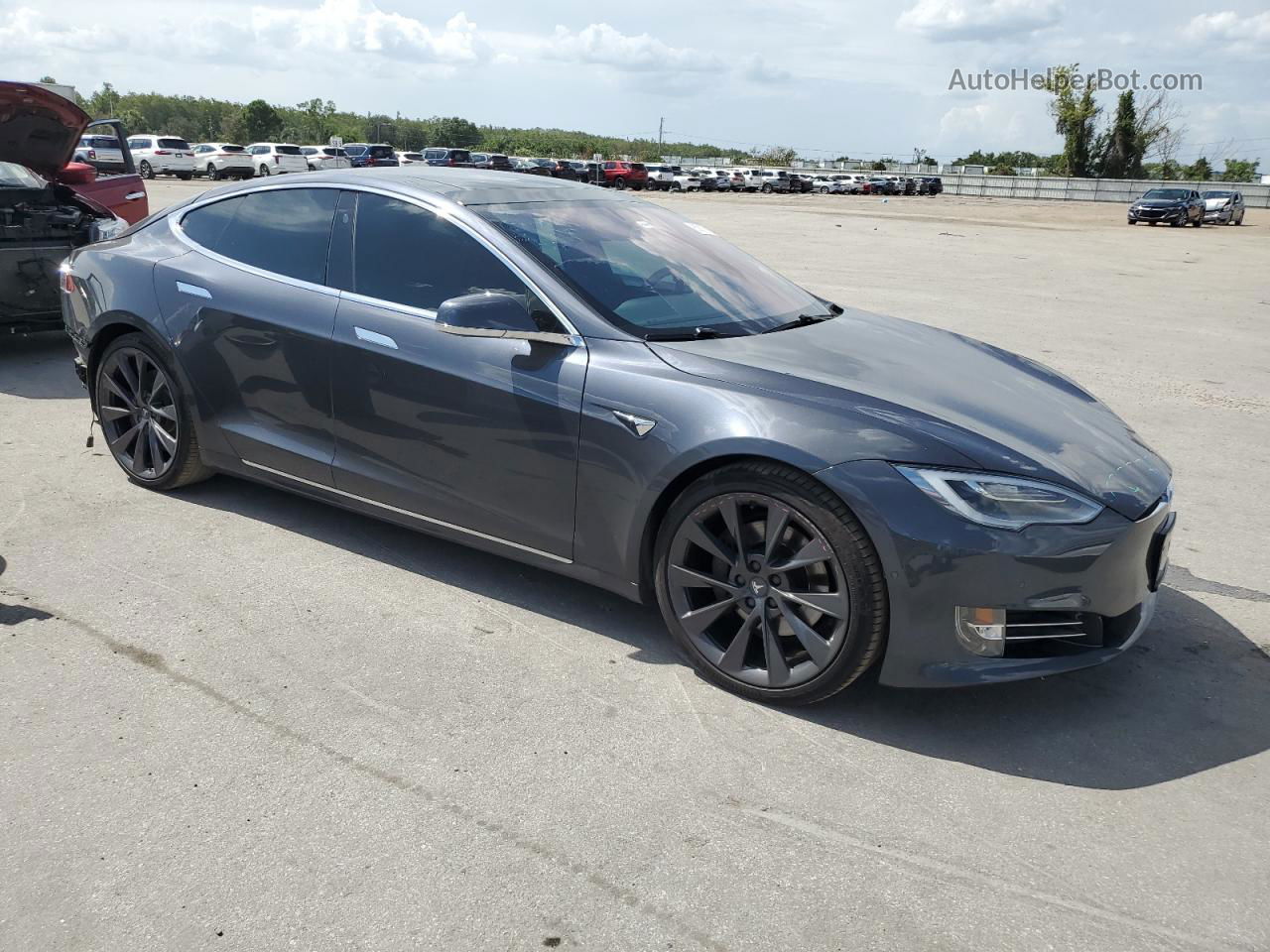 2018 Tesla Model S  Gray vin: 5YJSA1E25JF272701