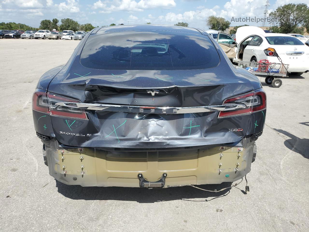 2018 Tesla Model S  Gray vin: 5YJSA1E25JF272701