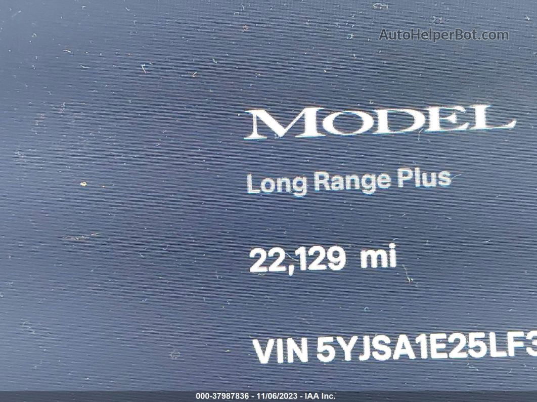 2020 Tesla Model S Long Range Dual Motor Black vin: 5YJSA1E25LF370341