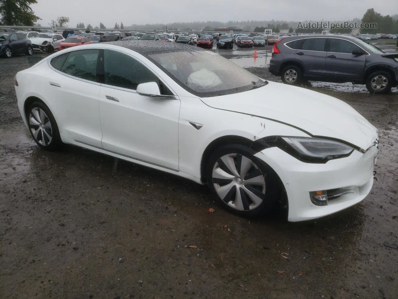 2020 Tesla Model S  White vin: 5YJSA1E25LF391500