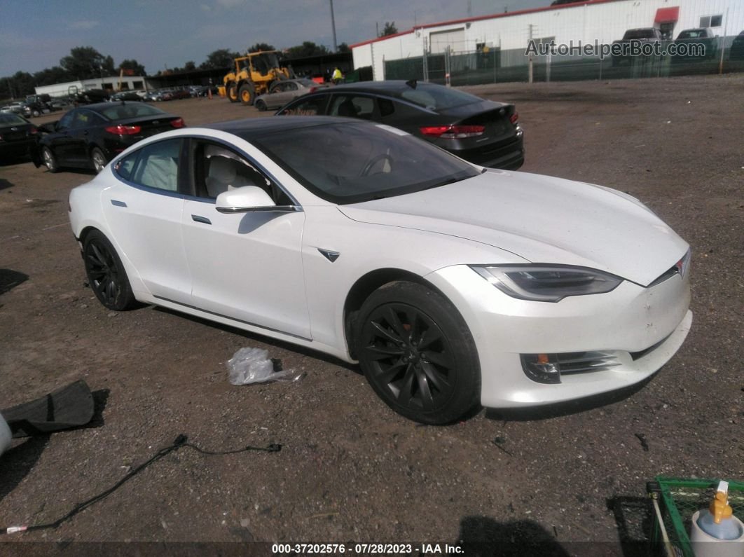 2020 Tesla Model S Long Range White vin: 5YJSA1E25LF412555
