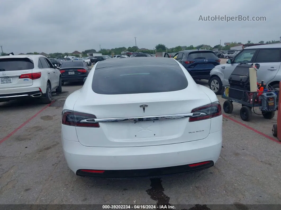 2020 Tesla Model S   White vin: 5YJSA1E25LF415259