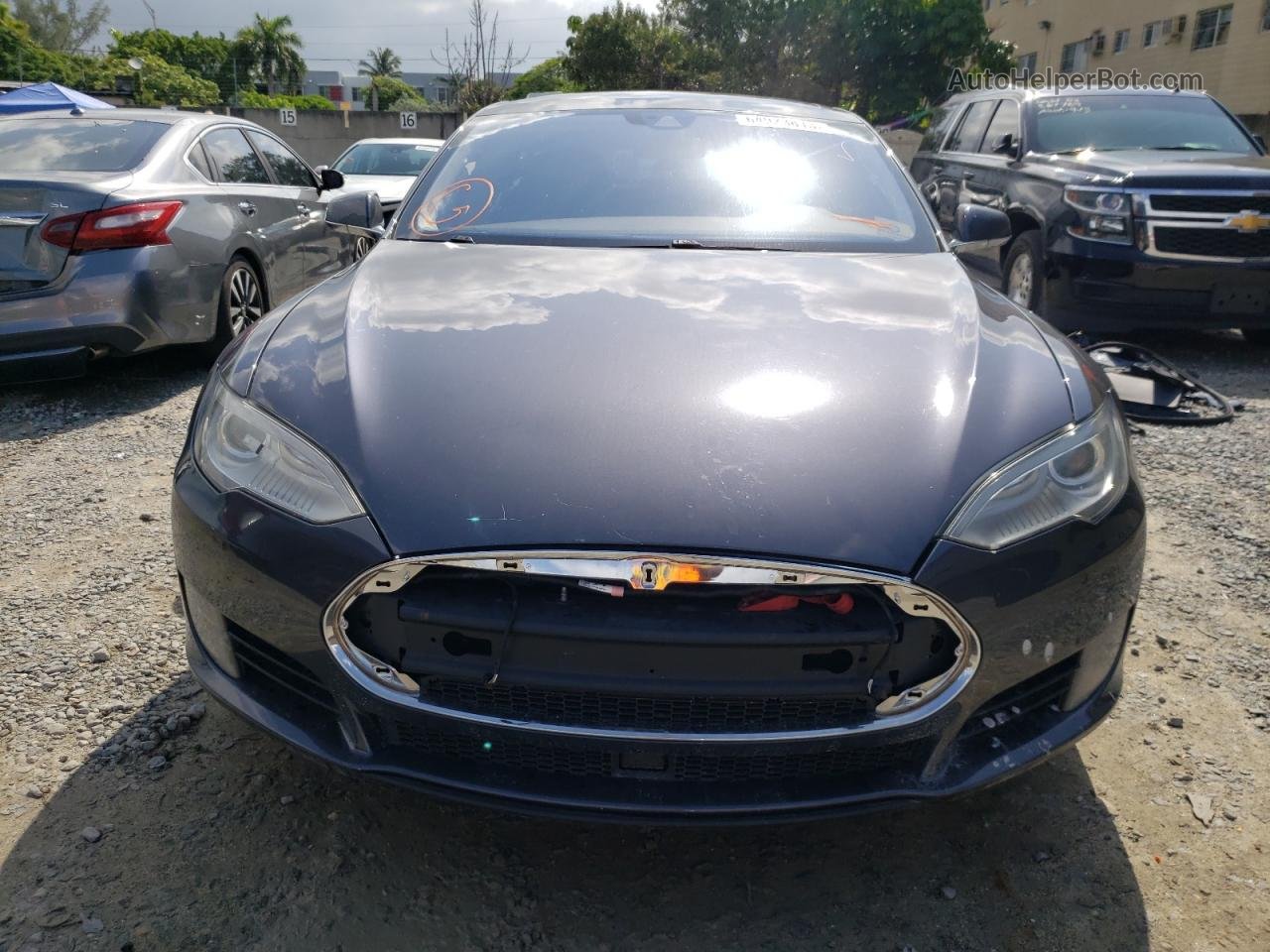 2015 Tesla Model S  Gray vin: 5YJSA1E26FF105335