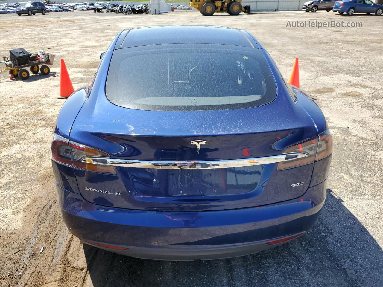 2016 Tesla Model S  Blue vin: 5YJSA1E26GF128339