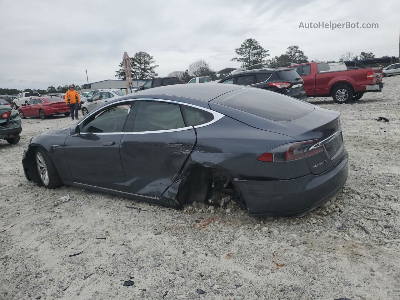 2016 Tesla Model S  Gray vin: 5YJSA1E26GF131404